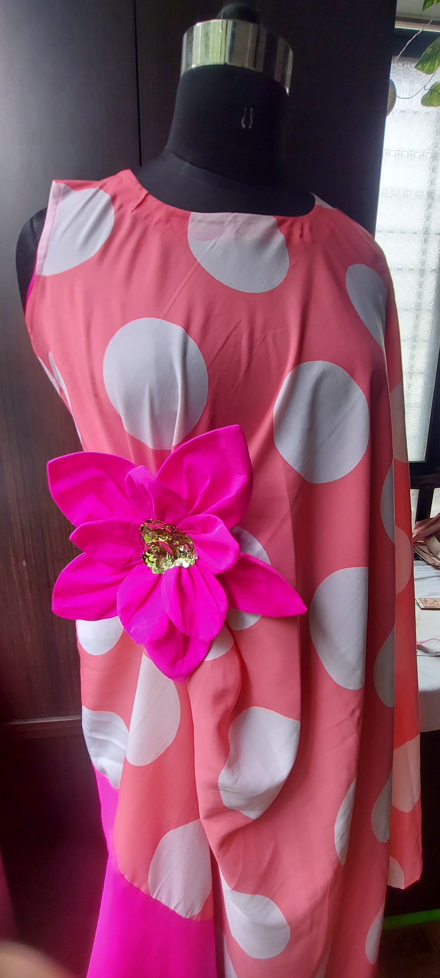Pink Polka Dot Dress
