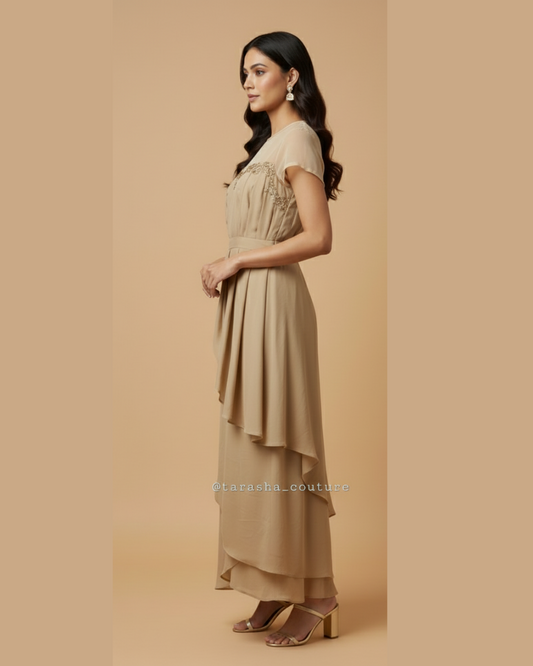Gold Drape Gown