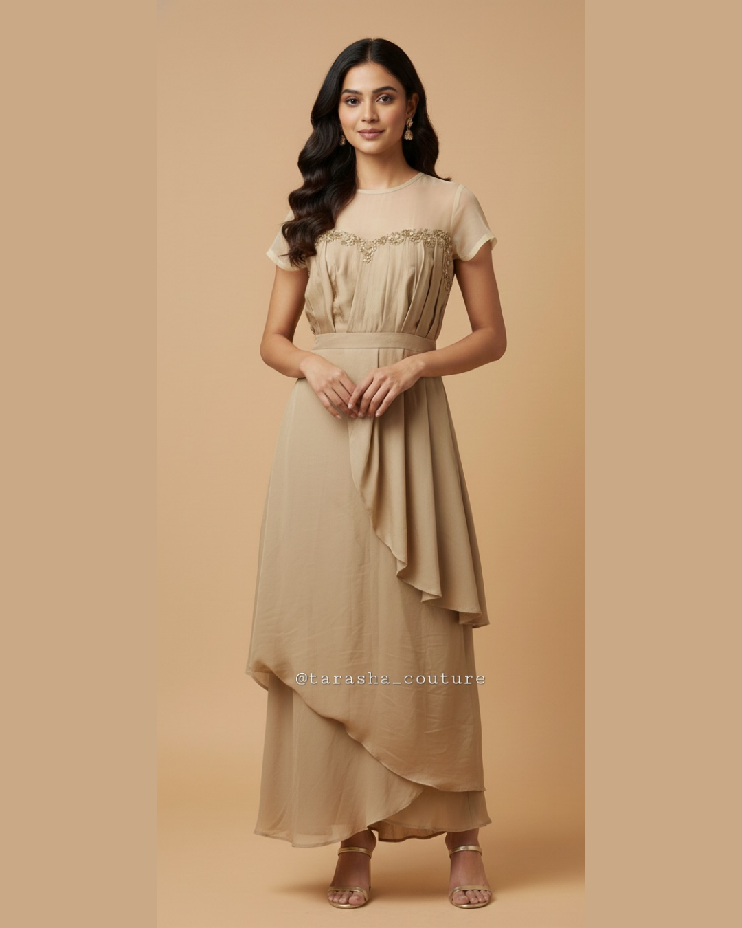 Gold Drape Gown