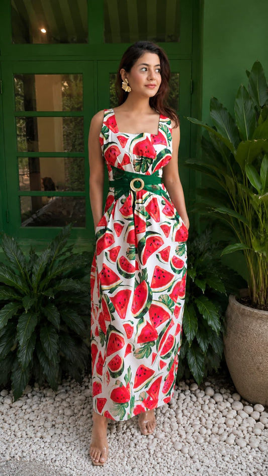 Watermelon Print Dress