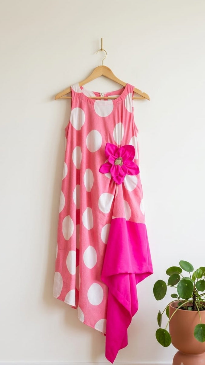 Pink Polka Dot Dress