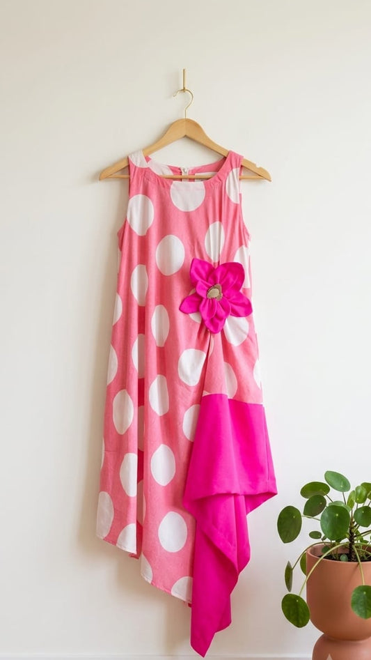 Pink Polka Dot Dress