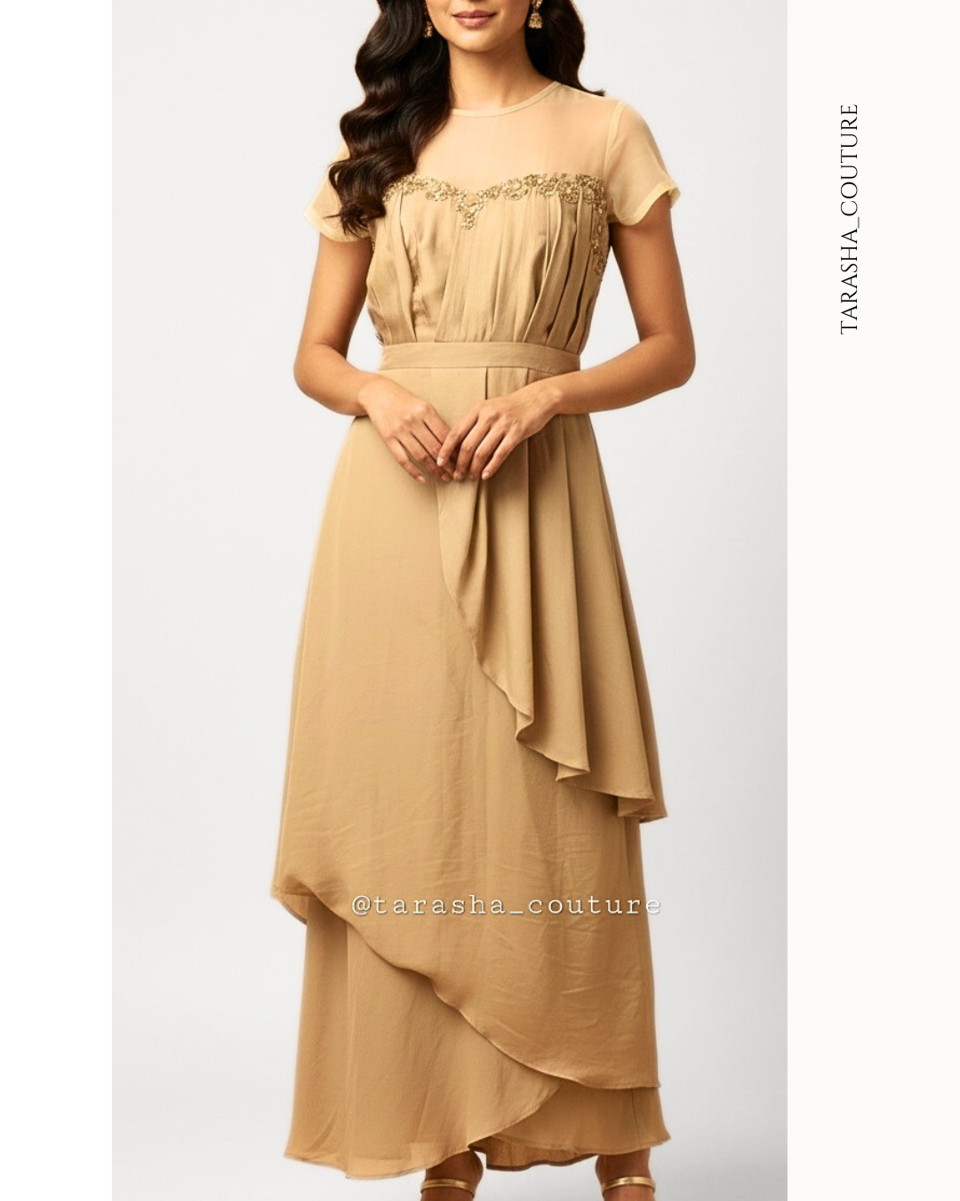 Gold Drape Gown
