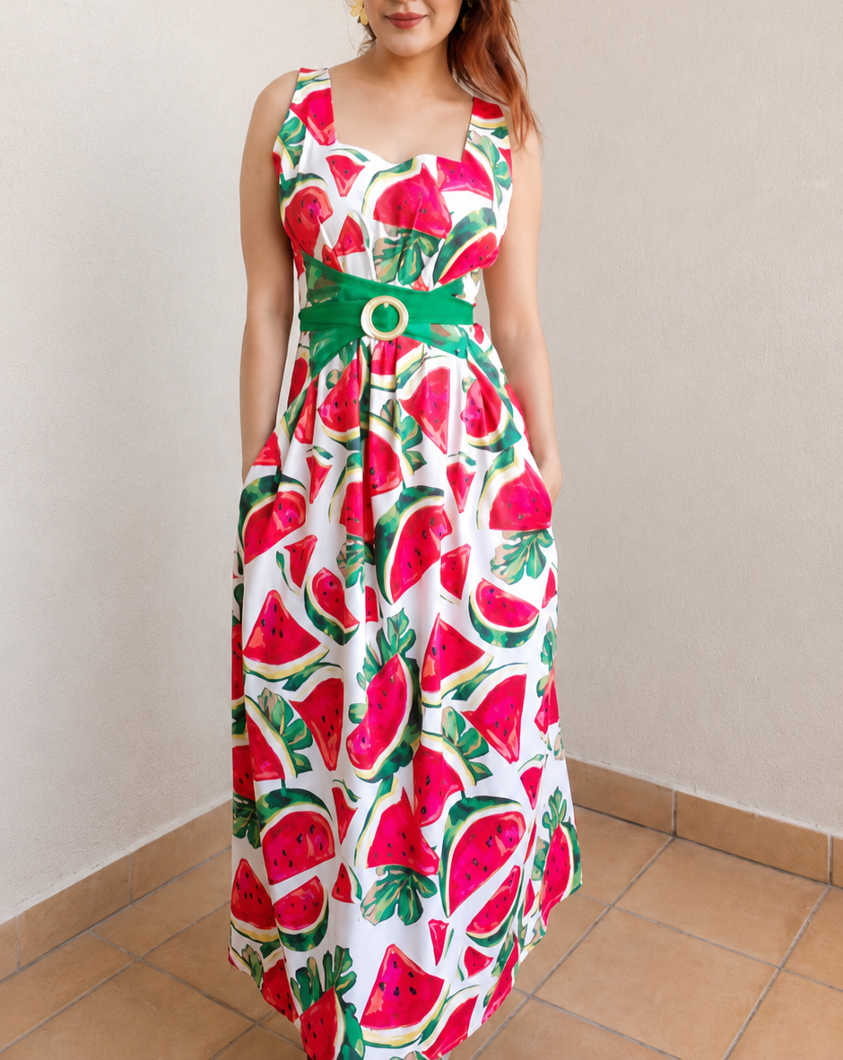 Watermelon Print Dress
