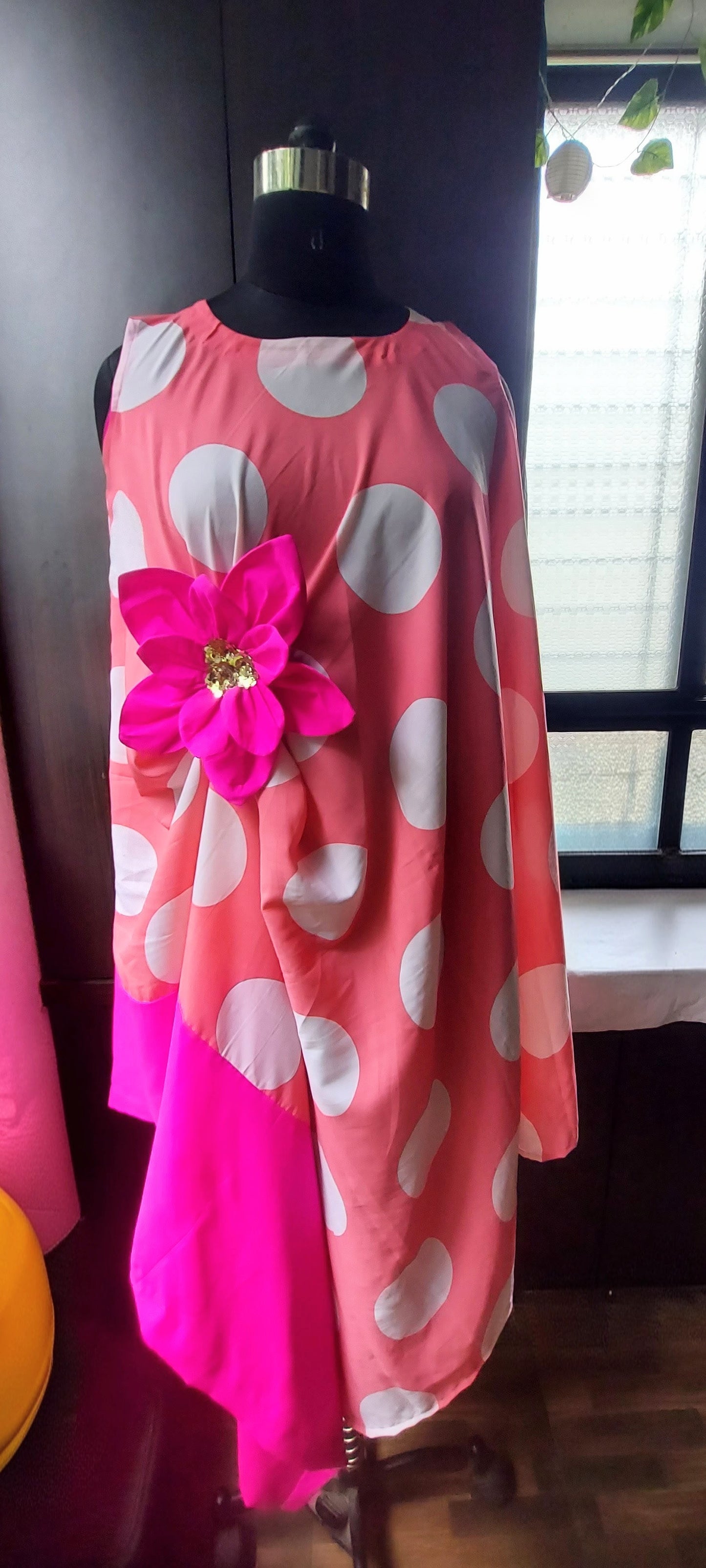 Pink Polka Dot Dress