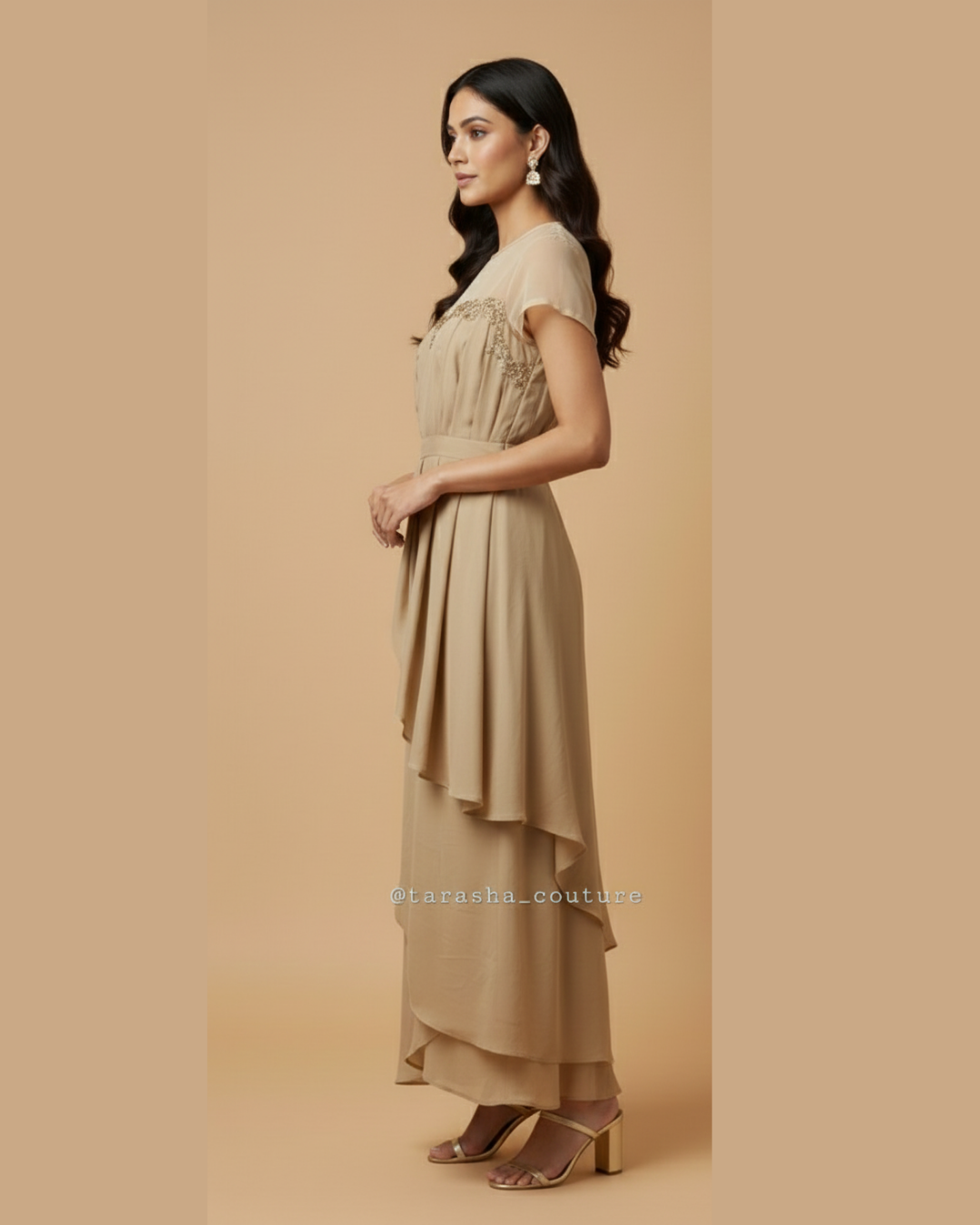 Gold Drape Gown