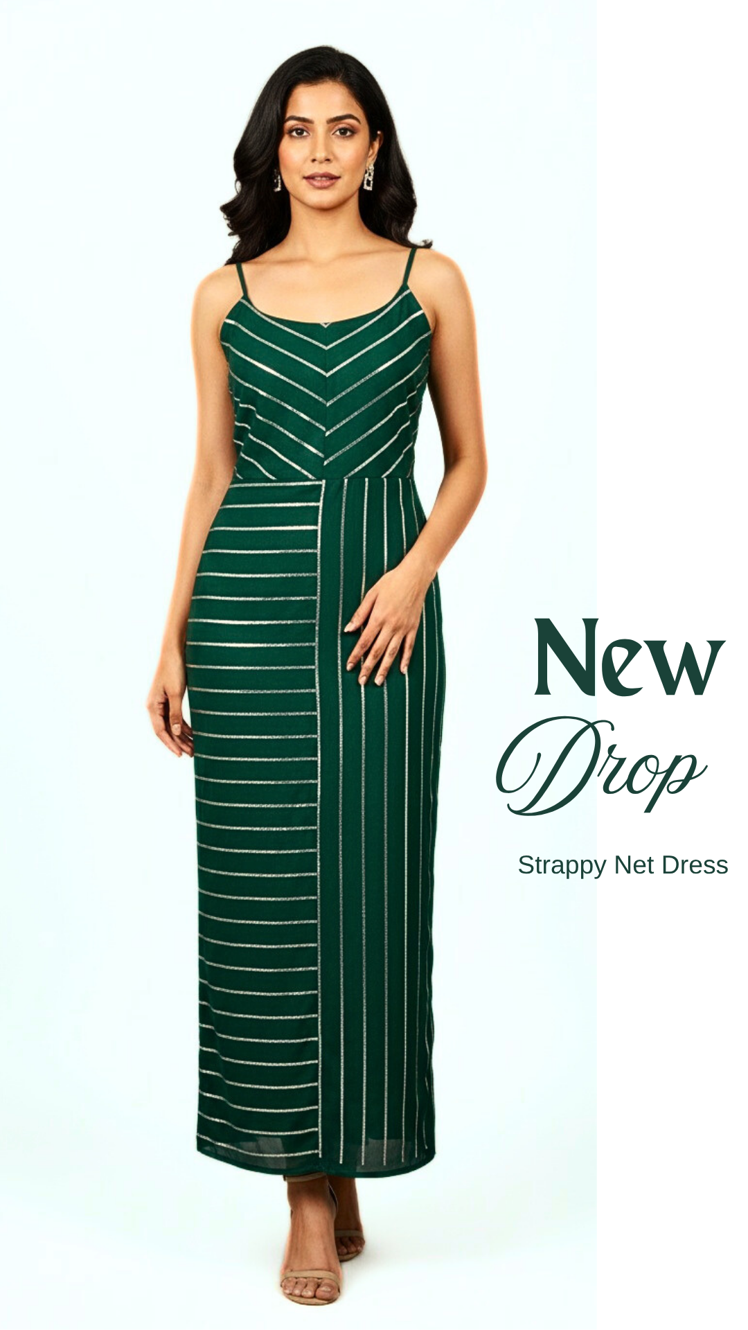 Dark Green Strappy Dress
